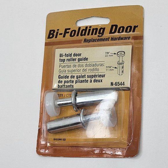 PRIME-LINE BI-FOLD DOOR #N6544 TOP GUIDE ROLLER 7/8 IN. O.D. FITS‎ 7/16 IN. HOLE - Picture 1 of 13